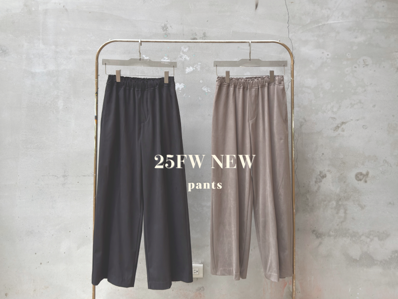 彈性腰類麂皮小西褲