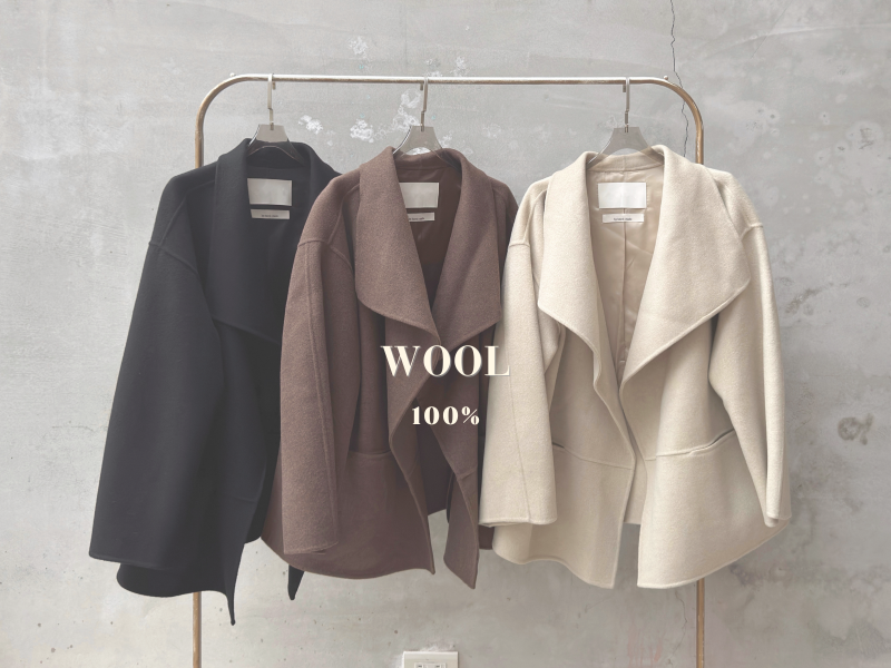 100%羊毛斗篷大衣