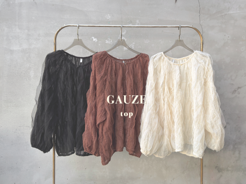 仙女羽毛輕紗上衣