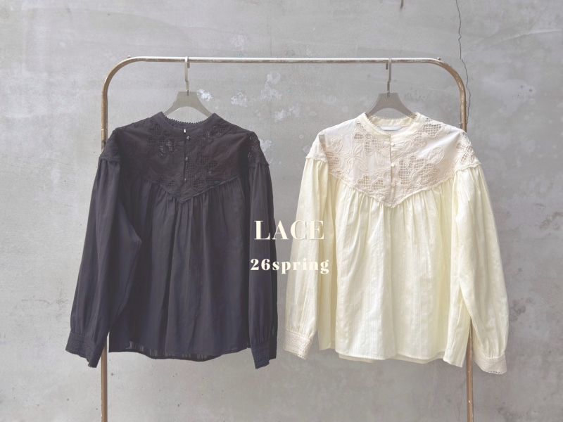 縷空雙層蕾絲罩衫