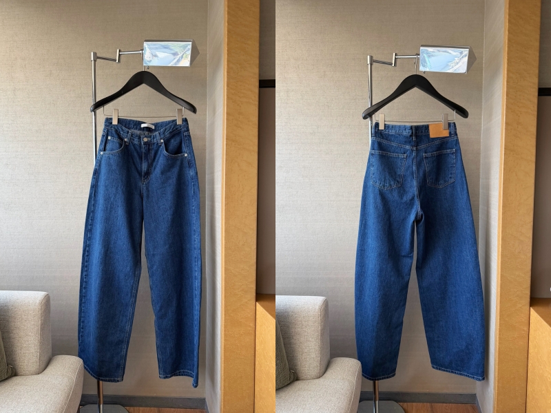 春夏超薄直筒牛仔褲