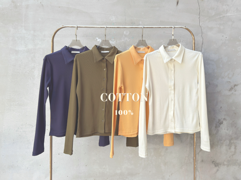 純棉基本款純色襯衫