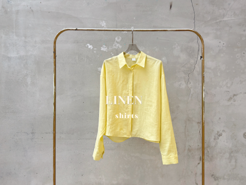 100%亞麻質感襯衫