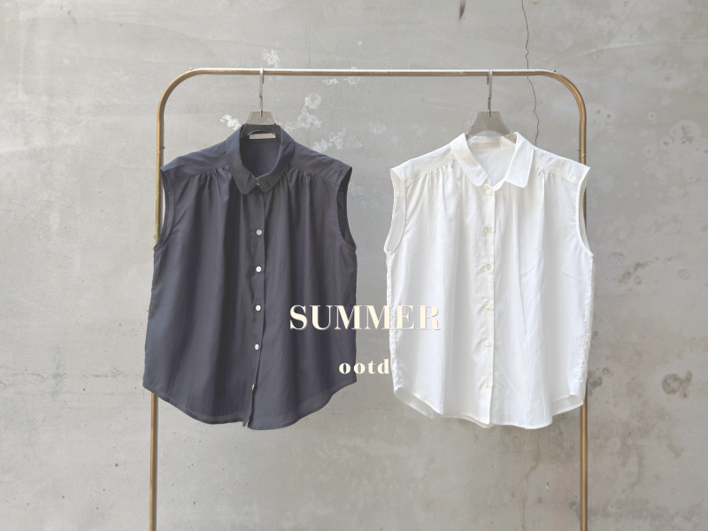 超涼小包袖襯衫
